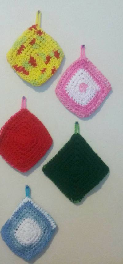 Crochet Small Pot Holders 
