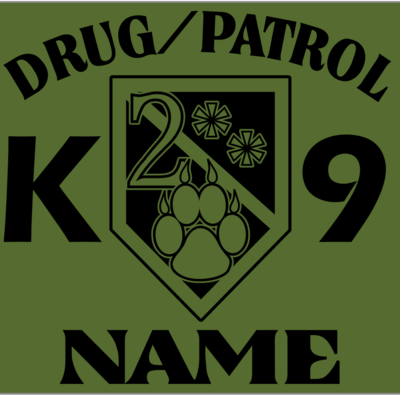 2** k-9 kennel tag