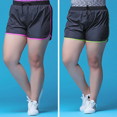 Xl/2xl/3xl black and green/hot pink comfortable sport shorts sp166720