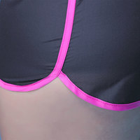 XL/2XL/3XL Black and Green/Hot Pink Comfortable Sport Shorts SP166720 - Thumbnail 4