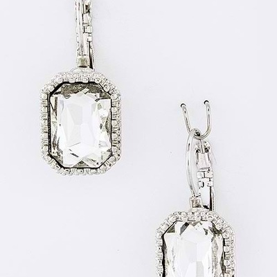 Rectangle dangle earrings