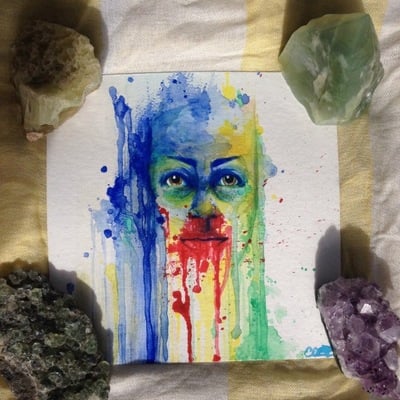 Watercolour portrait set