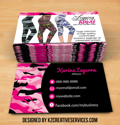 Legging Army Business Cards style 2