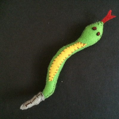 'the snake' custom catnip toy!