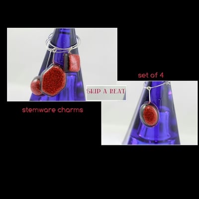 Stemware charms (skip a beat)