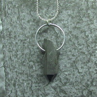 Gunmetal Quartz Necklace - Thumbnail 1