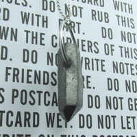 Gunmetal Quartz Necklace - Thumbnail 2