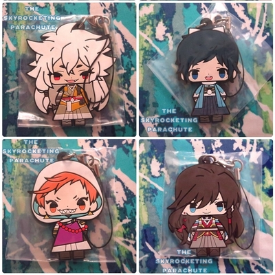 Touken ranbu rubber strap - kogitsunemaru / namazuo / yagen toushirou / iwatooshi / yamatonokami yasusada / hotarumaru / kanesada shishiou -