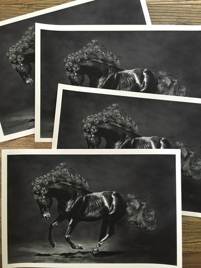 LARGE 'Dark Horse' by Matthew Greskiewicz (limited edition print)