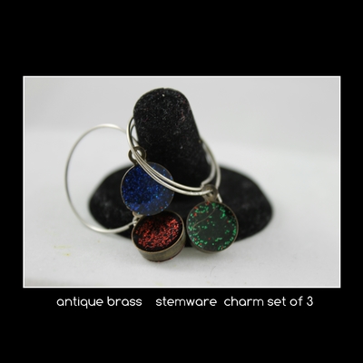 Stemware charms (antique bronze)