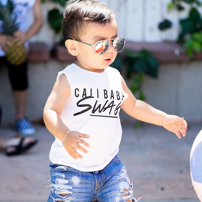 Cali babe swag cut off (white)