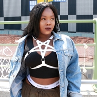 White Dolly Pentagram Harness - Thumbnail 4