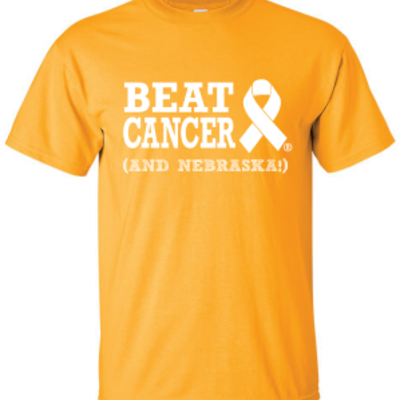Beat cancer (and nebraska) t-shirt