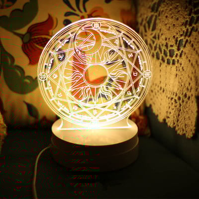 Harajuku cardcaptor sakura kro magic led3d atmosphere nightlights - Thumbnail 4
