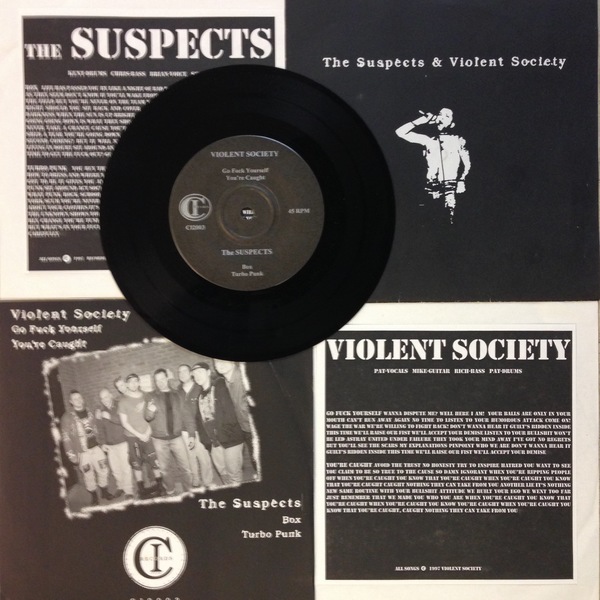 Violent Society/Suspects Split 7" - Clear Vinyl