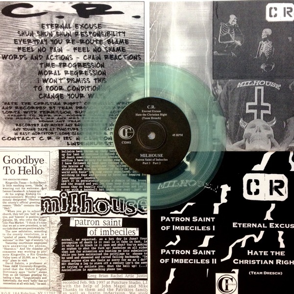 C.R./Milhouse Split 7" - Clear Vinyl   