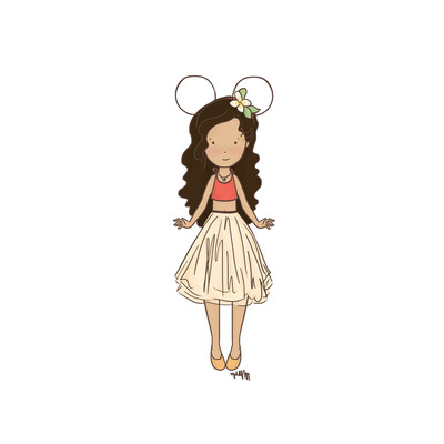 Disneybound moana fan (color options)