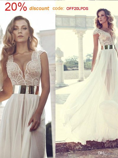 Ivory prom dresses,Ivory A-line Straps Chiffon Prom Dresses Evening Dresses 8652