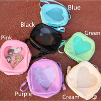 Harajuku Heart Transparent Backpack Bag - Thumbnail 2