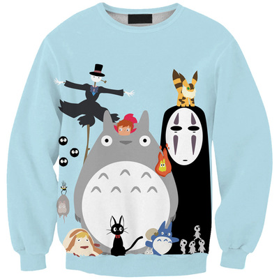 Harajuku cartoon cat sweater