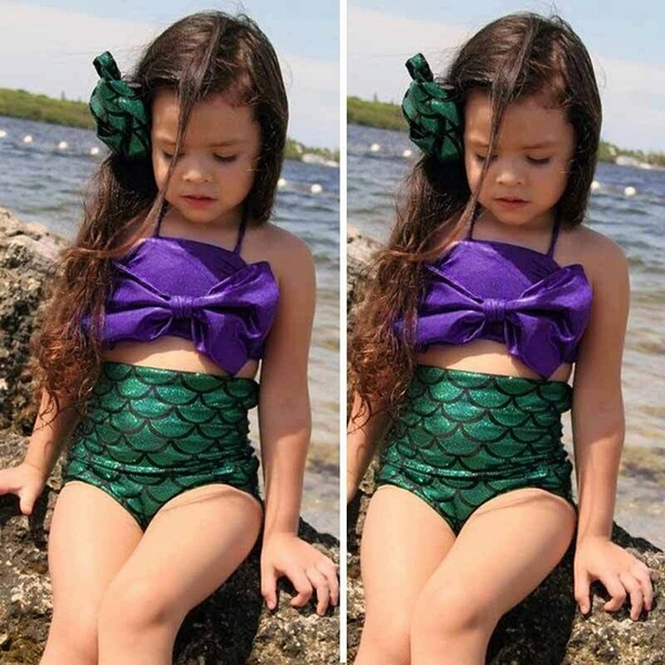 Toddler girls mermaid swimsuit
