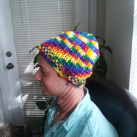 Rainbow Beanie Hat - Thumbnail 3