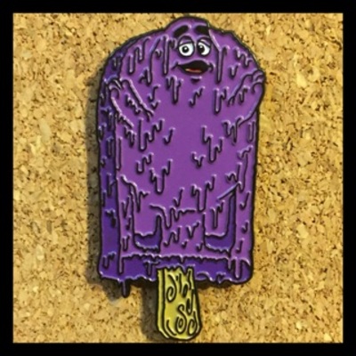 Lean pop enamel pin sw007