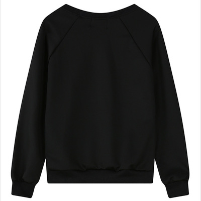 Harajuku planet printing round neck long-sleeved sweater female