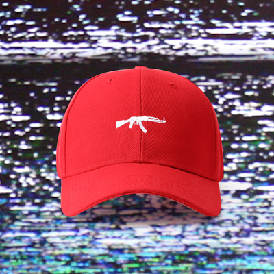 Ak-47 baseball cap in red