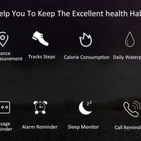 BEST SELLER! TW64 Fitness Tracker Smart Bracelet Watch BTH 4.0 IP67 Pedometer Sleep Tracker - Thumbnail 3