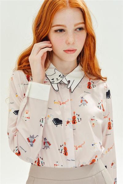 Mori Girl Cat Collar Blouse