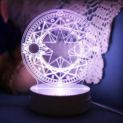Harajuku cardcaptor sakura kro magic led 3d atmosphere nightlights - Thumbnail 4