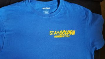 Stay Golden Blue Tee