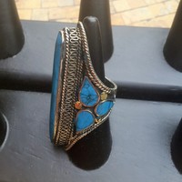 Turquoise Saddle Ring - Thumbnail 1