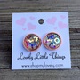 10mm Iridescent Leopard Studs -2