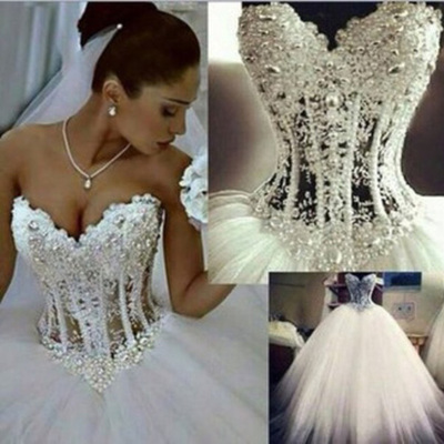 Wedding dresses long,white a-line sweetheart floor-length tulle evening dress wedding dresses 9688