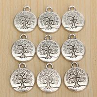 20pcs Vintage Antique Silver Tree of Life Pendant Charm (DIY) - Thumbnail 2