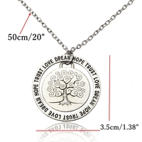 Love Dream Hope Trust Necklace - Thumbnail 2