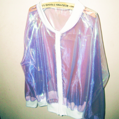 Harajuku organza hologram transparent coat sunscreen - Thumbnail 3
