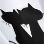 CAT Black & White Color Cute Design 180 x 180 cm Bathroom Use SHOWER CURTAIN Set - Thumbnail 2