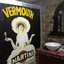 VERMOUTH MARTINI Black Color Cool Design 180 x 200 cm PEVA Plastic Shower Curtain Set - Thumbnail 4