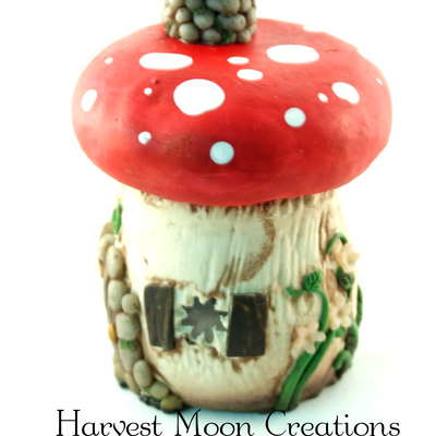 Small fairy house jar