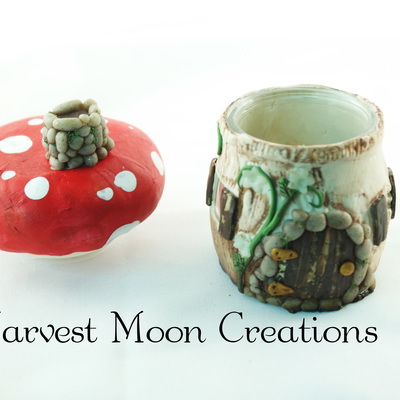 Small fairy house jar