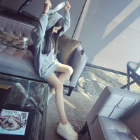 Harajuku sweet and cute bunny ears hooded hoodies - Thumbnail 3