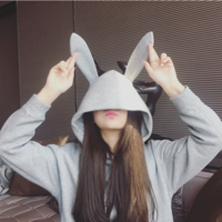 Harajuku sweet and cute bunny ears hooded hoodies - Thumbnail 4