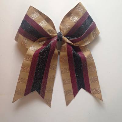 Glitter- gold stripes, black, and burgundy - Thumbnail 4