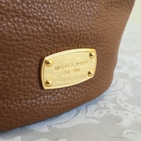 MICHAEL KORS Luggage Brown "Jules" Drawstring Bucket Bag - Thumbnail 1