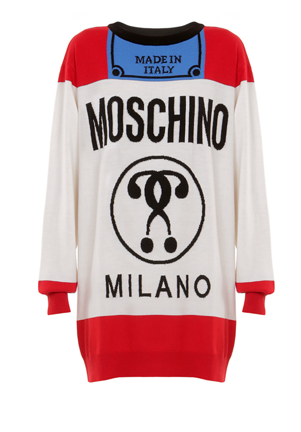 Moschino Color Block Logo Dress