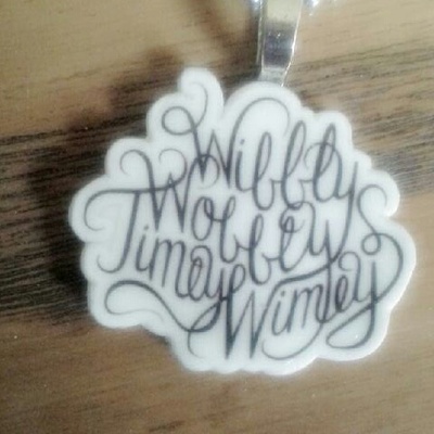 Dr. who inspired charm necklace