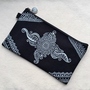 Hand Painted Henna bag Mandala bag Pattern Zipper Pouch Coin Purse Cotton Cosmetic Bag Pencil Case Phone Wallet Hand Drawn Art-1